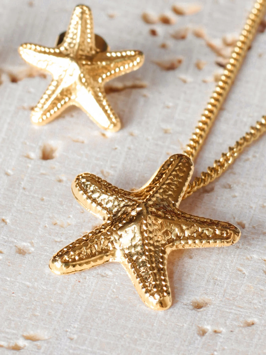 Set Estrella Marina Bronce - Tayrona Accesorios
