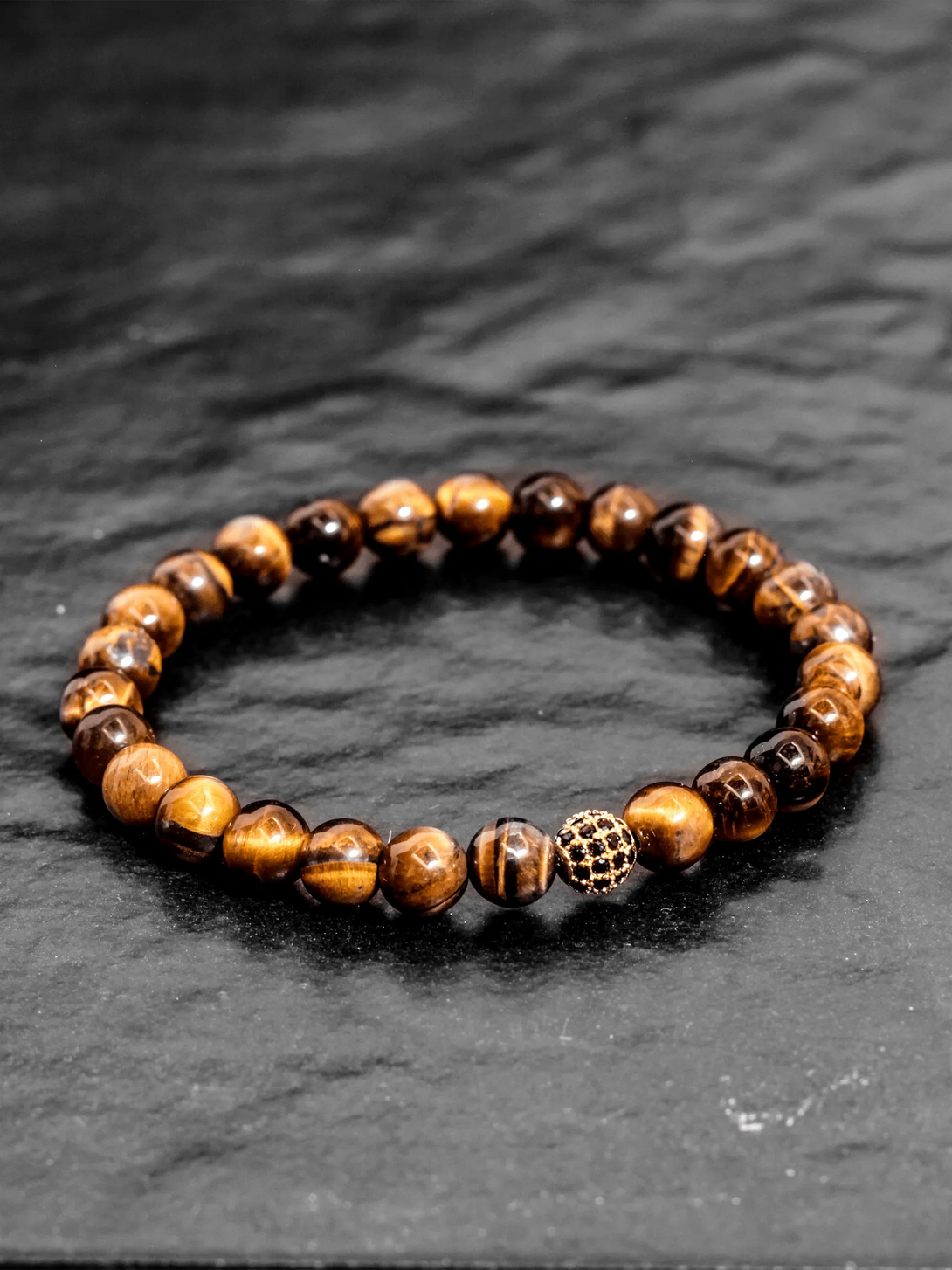 Brazalete Ojo de Tigre 6mm - Tayrona Accesorios