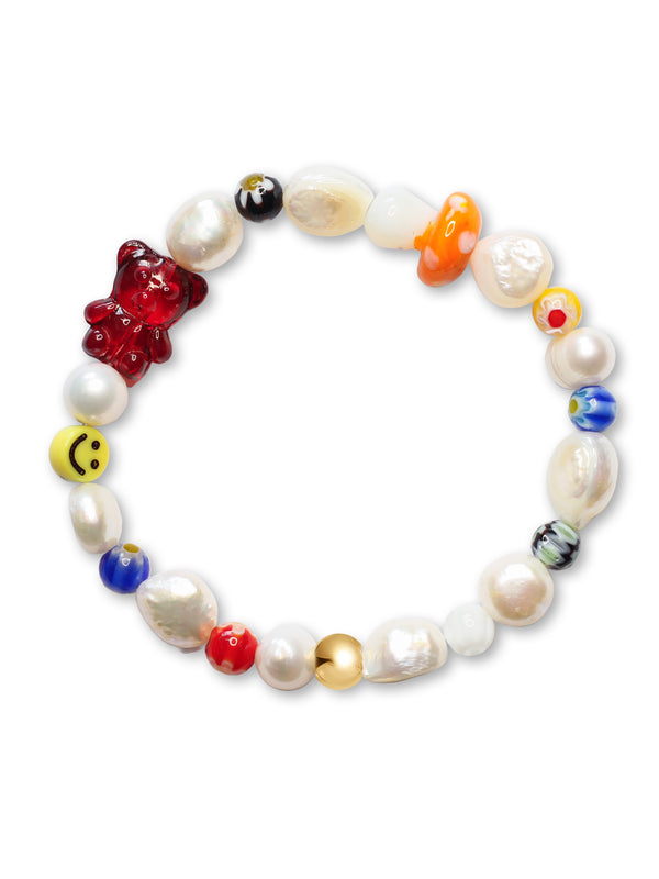 Brazalete Perla de Rio Multicolor 7mm