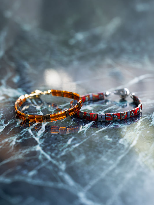 Brazalete Miyuki Tila Ambar