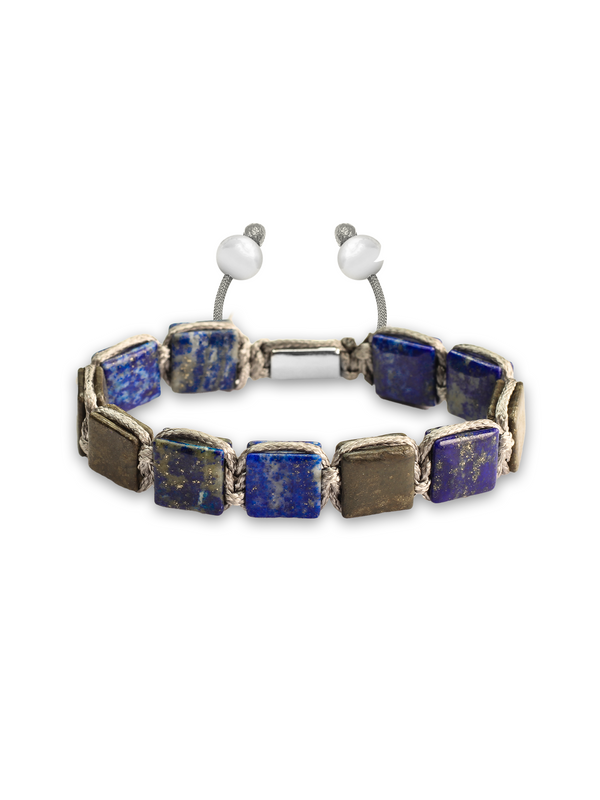 Brazalete Pirita & Lapis 10mm